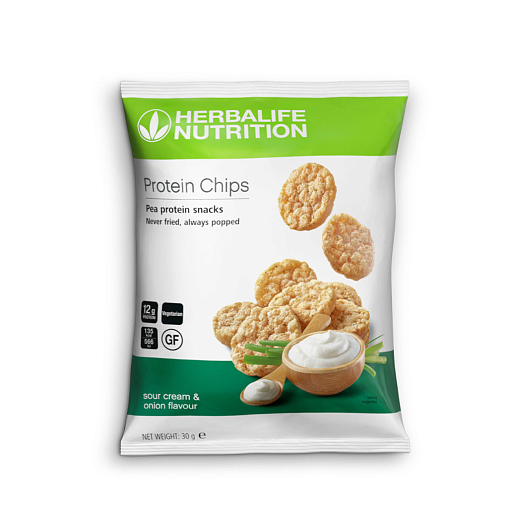 Smetana va piyoz ta’mi bilan proteinli chipslar