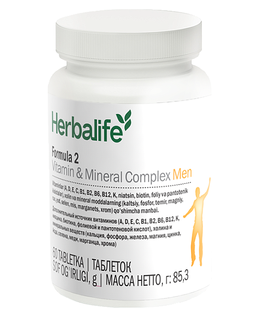 Formula 2 Erkaklar uchun vitaminlar va minerallar kompleksi