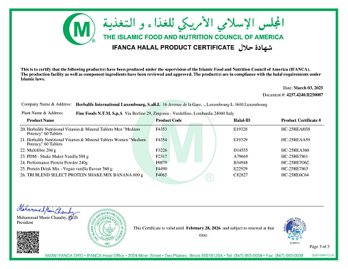 Proteinli Formula 3 aralashmasi